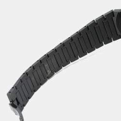 Pre Owned Bvlgari Bvlgari Bvlgari BB33S Quartz Black Stainless Steel Women's Wristwatch 33 mm
