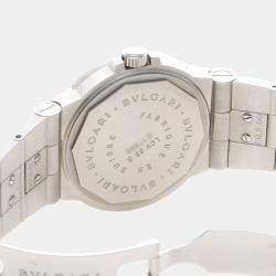 Pre Owned Bvlgari Diagono LCV35S Automatic Black Stainless Steel Men's Wristwatch 36mm