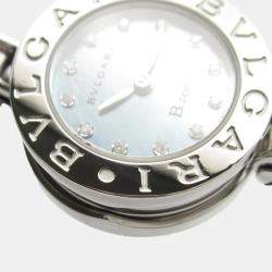 Pre Owned Bvlgari B.Zero1 BZ22S Quartz Blue Stainless Steel Women's Wristwatch 22 mm