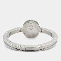 Pre Owned Bvlgari B.Zero1 BZ22S Quartz Blue Stainless Steel Women's Wristwatch 22 mm