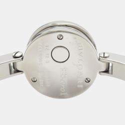 Pre Owned Bvlgari B.Zero1 BZ22S Quartz Blue Stainless Steel Women's Wristwatch 22 mm