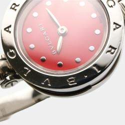 Pre Owned Bvlgari B.Zero1 BZ23C2DSS Quartz Pink Stainless Steel Women's Wristwatch 23 mm