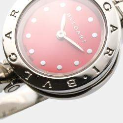 Pre Owned Bvlgari B.Zero1 BZ23C2DSS Quartz Pink Stainless Steel Women's Wristwatch 23 mm