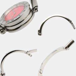 Pre Owned Bvlgari B.Zero1 BZ23C2DSS Quartz Pink Stainless Steel Women's Wristwatch 23 mm