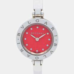 Pre Owned Bvlgari B.Zero1 BZ23C2DSS Quartz Pink Stainless Steel Women's Wristwatch 23 mm