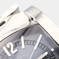 Pre Owned Bvlgari Assioma AA48S Automatic Grey Stainless Steel Women's Wristwatch 37.5 mm
