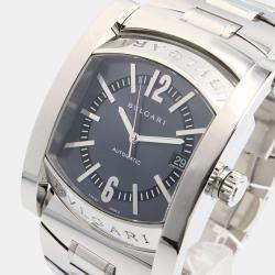 Pre Owned Bvlgari Assioma AA48S Automatic Grey Stainless Steel Women's Wristwatch 37.5 mm