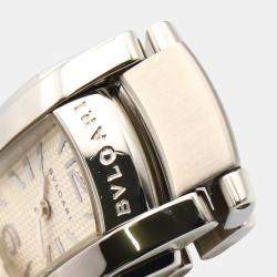 Pre Owned Bvlgari Assioma AA26S Quartz Silver Stainless Steel Women's Wristwatch 18 mm
