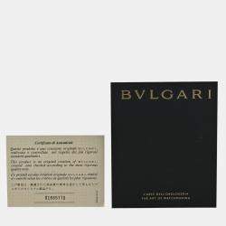 Pre Owned Bvlgari BvlgariBvlgari BBLP37S Quartz White diamonds steel Women's Wristwatch 37 mm