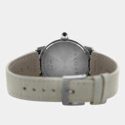 Pre Owned Bvlgari BvlgariBvlgari BBLP37S Quartz White diamonds steel Women's Wristwatch 37 mm