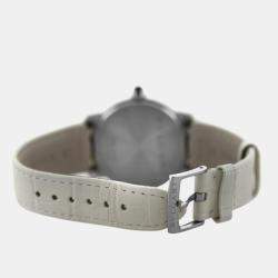 Pre Owned Bvlgari BvlgariBvlgari BBLP37S Quartz White diamonds steel Women's Wristwatch 37 mm