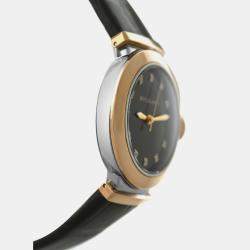 Pre Owned Bvlgari Lvcea LUP36SG Automatic Burgundy 18k Rose Gold Diamonds Women’s Wristwatch 36 mm