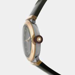 Pre Owned Bvlgari Lvcea LUP36SG Automatic Burgundy 18k Rose Gold Diamonds Women’s Wristwatch 36 mm