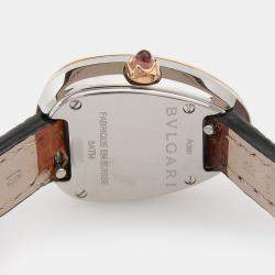Pre Owned Bvlgari Serpenti Diamond 102968 Quartz Rose Gold Stainless Steel Women's Wristwatch 20 mm