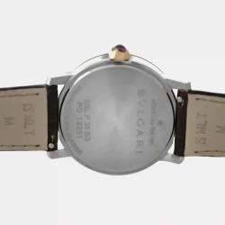 Pre Owned Bvlgari BBLP33SG 102742 Automatic Diamond 18K Rose Gold Stainless Steel Women's Wristwatch 33 mm