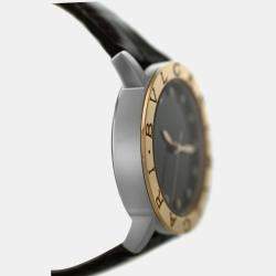 Pre Owned Bvlgari BBLP33SG 102742 Automatic Diamond 18K Rose Gold Stainless Steel Women's Wristwatch 33 mm