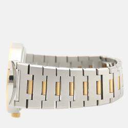 Pre Owned Bvlgari BB33SG Quartz Black 18K Yellow Gold Stainless Steel Women's Wristwatch 33mm