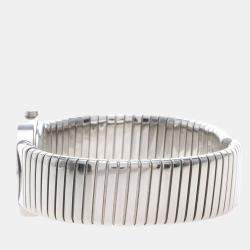 مملوكة مسبقًا Bvlgari Bvlgari Tubogas BB262TS Quartz Black Stainless Steel Women's Wristwatch 26mm