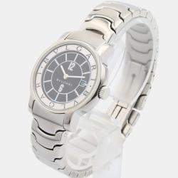 مملوكة مسبقًا Bvlgari Solotempo ST29S Quartz Black Stainless Steel Women's Wristwatch 29 mm
