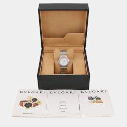 مملوكة مسبقًا ساعة يد نسائية بلغاري دياغونو تلقائية سي وايت ستانلس ستيل 29 مم