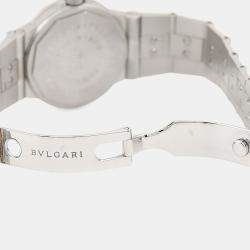 مملوكة مسبقًا ساعة يد نسائية بلغاري دياغونو تلقائية سي وايت ستانلس ستيل 29 مم