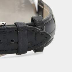 Pre Owned ساعة يد للرجال بلغاري سولوتيمبو ST35S كوارتز ستانلس ستيل أسود 35 مم