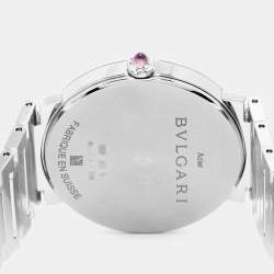 مملوكة مسبقًا  Bvlgari Bvlgari 103696 Silver Dial Stainless Steel Diamond  Women's Wristwatch 33 mm