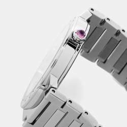 مملوكة مسبقًا  Bvlgari Bvlgari 103696 Silver Dial Stainless Steel Diamond  Women's Wristwatch 33 mm