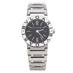 Bvlgari Black Stainless Steel Bvlgari BB26SS Women's Wristwatch 26 mm