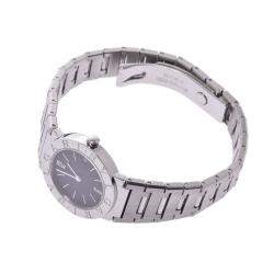 Pre Owned Bvlgari Black Stainless Steel Bvlgari BB26SS Women's Wristwatch 26 MM
