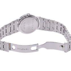 Pre Owned Bvlgari Black Stainless Steel Bvlgari BB26SS Women's Wristwatch 26 MM