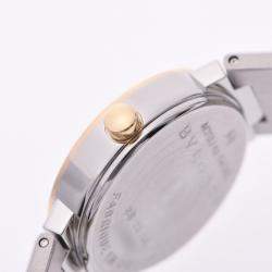 Pre Owned Bvlgari Black 18K Yellow Gold and Stainless Steel Bvlgari Bvlgari BB23SG Women's Wristwatch 23MM
