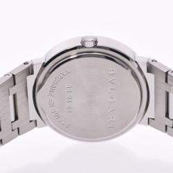 Pre Owned Bvlgari Black Stainless Steel Bvlgari BB26SS Women's Wristwatch 26 MM