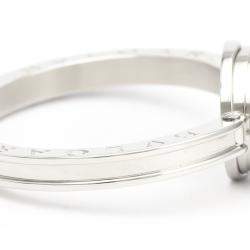 Pre Owned Bvlgari Blue MOP Diamonds Stainless Steel B.Zero1 Quartz Bz22S Women's Wristwatch 22 MM