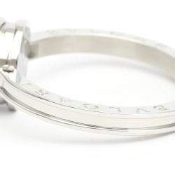 Pre Owned Bvlgari Blue MOP Diamonds Stainless Steel B.Zero1 Quartz Bz22S Women's Wristwatch 22 MM