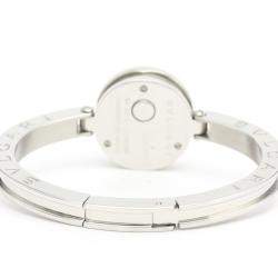Pre Owned Bvlgari Blue MOP Diamonds Stainless Steel B.Zero1 Quartz Bz22S Women's Wristwatch 22 MM