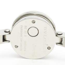 Pre Owned Bvlgari Blue MOP Diamonds Stainless Steel B.Zero1 Quartz Bz22S Women's Wristwatch 22 MM