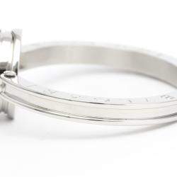 Pre Owned Bvlgari Blue MOP Diamonds Stainless Steel B.Zero1 Quartz Bz22S Women's Wristwatch 22 MM