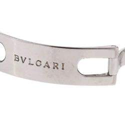 Pre Owned Bvlgari Black Stainless Steel Quadrato SQ22SS Women's Wristwatch 22MM