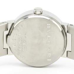 Bvlgari Black Stainless Steel BB23SS Women's Wristwatch 23 MM