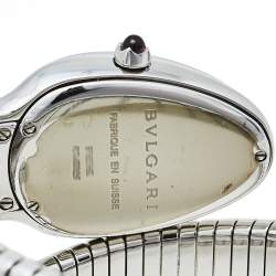 Pre Owned ساعة يد نسائية بلغاري سربنتي توبوغاز أس بي 35 أس ستانلس ستيل فضية 35 مم