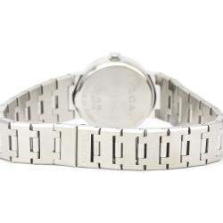 Pre Owned Bvlgari Black Diamonds Stainless Steel Bvlgari Bvlgari BB23SS Quartz Women's Wristwatch 22 MM
