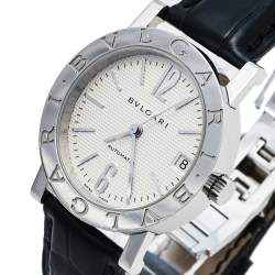Pre Owned Bvlgari Silver Stainless Steel Bvlgari BB 33 SL AUTO Automatic Women's Wristwatch 33 mm