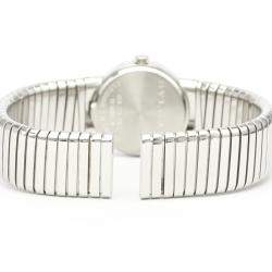 Pre Owned Bvlgari Black Stainless Steel Tubogas BB232TS Quartz Women's Wristwatch 23 MM