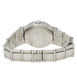 Pre Owned Bvlgari Black Stainless Steel Diagono LC 29 S Automatic Women's Wristwatch 29 mm