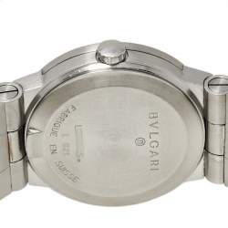 Pre Owned Bvlgari Black Stainless Steel Diagono LC 29 S Automatic Women's Wristwatch 29 mm