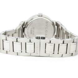 Pre Owned Bvlgari White Stainless Steel Bvlgari Bvlgari BB23SS Women's Wristwatch 22 MM