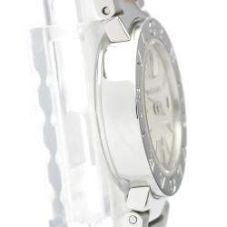 Pre Owned Bvlgari White Stainless Steel Bvlgari Bvlgari BB23SS Women's Wristwatch 22 MM