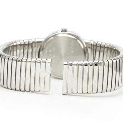 Pre Owned Bvlgari Black Stainless Steel Tubogas BB26 2TS Quartz Women's Wristwatch 26 MM