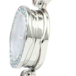 Bvlgari B-Blue MOP Topaz Stainless Steel B.Zero1 BZ22S Women's Wristwatch 22 MM